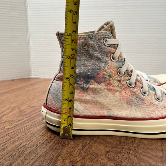 Converse High Top Faded BoHo Floral Patchwork Sneakers Size 6 - Picture 14 of 15